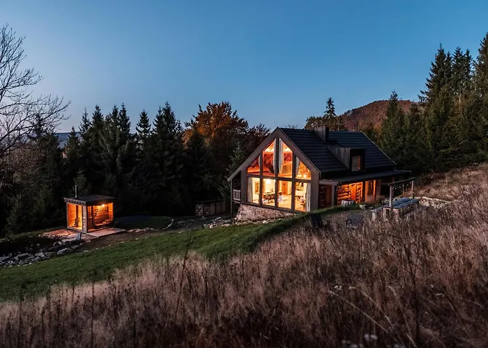 Nyaraló Pytlorka Beskydy Offgrid Wellness